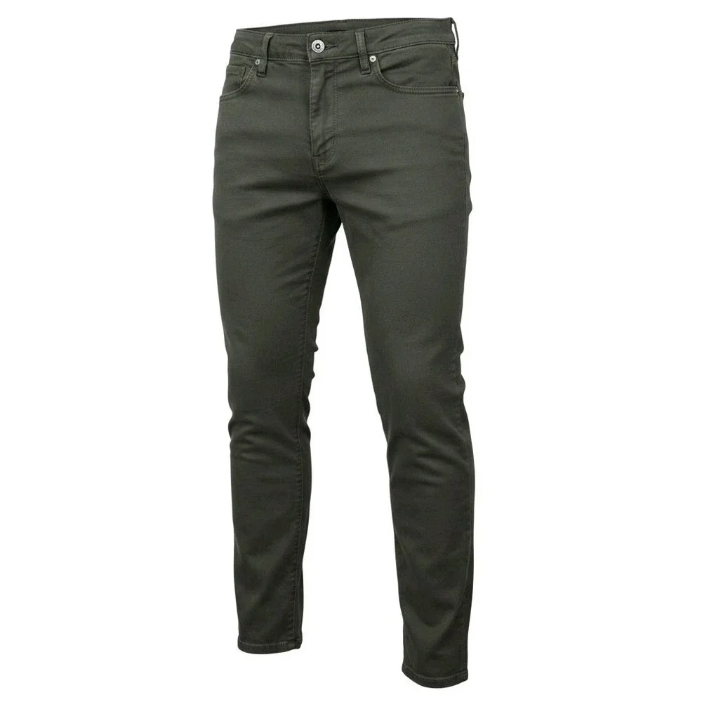 Flint and Tinder 365 Pants Mens 33x32 Olive Green Tapered Fit Chino Trouser